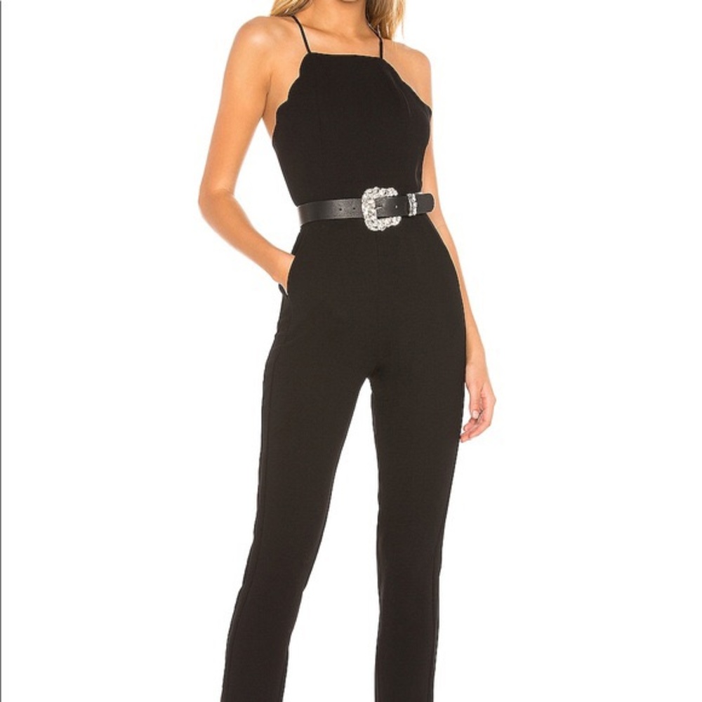 BCBG Scalloped Ankle Jumpsuit size 2 - NWT